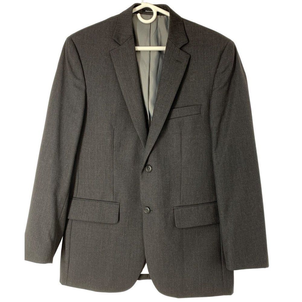 Men’s Wilke Rodriguez Wool Blazer Sport Suit Coat Size 39R Black 5391